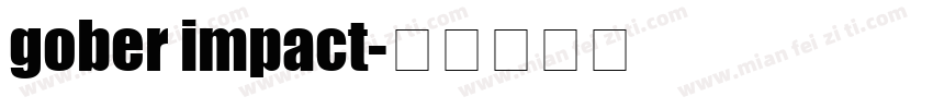 gober impact字体转换